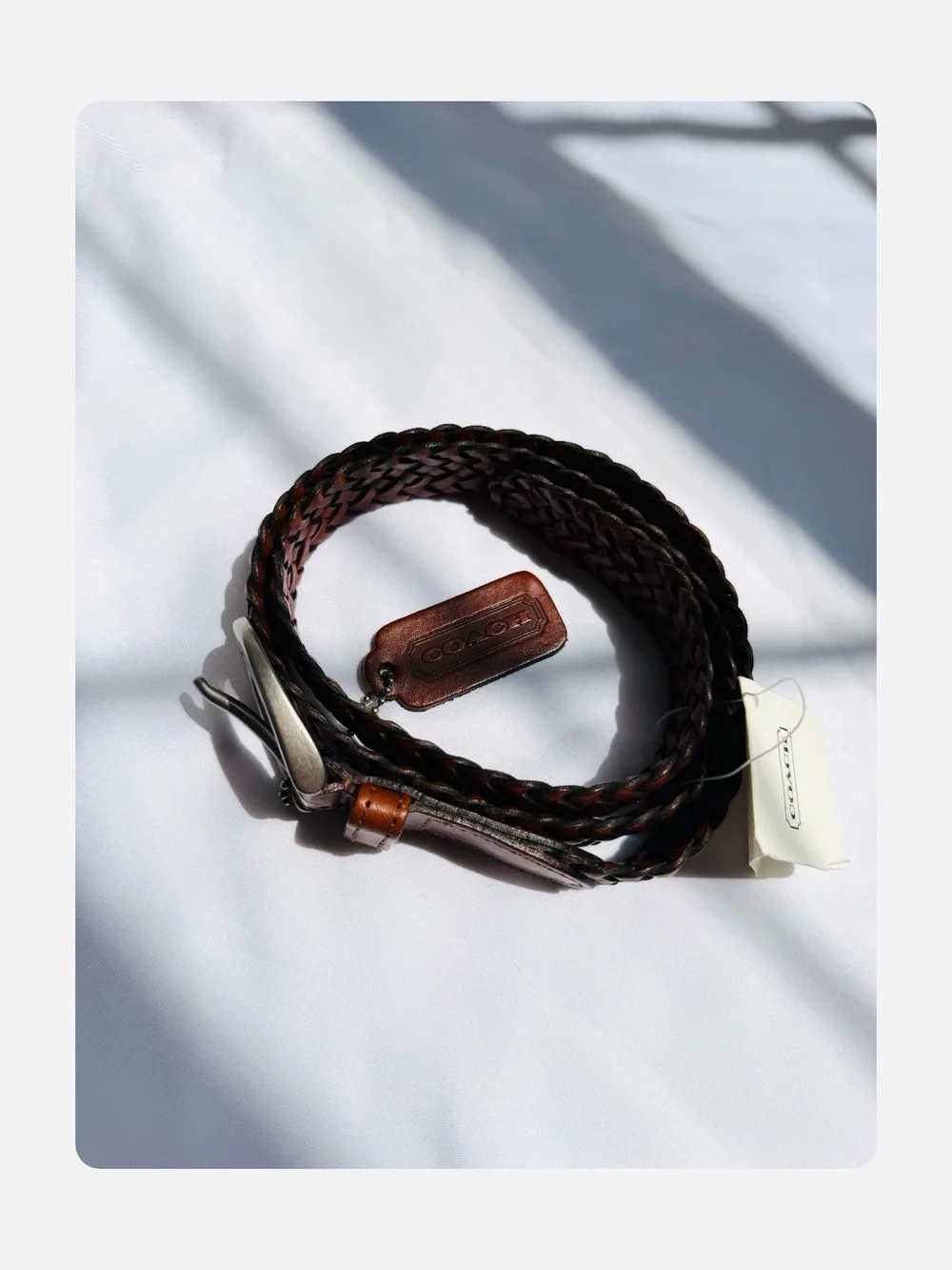 ★ Coach NWT Women’s Harness Buckle Bohemian Seasonal Staple Belt - Brown ★